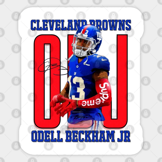 Odell Beckham Jr Aesthetic Tribute 〶 Sticker by Terahertz'Cloth